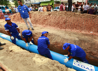 Cedae investe em obras Cedae Divulgação