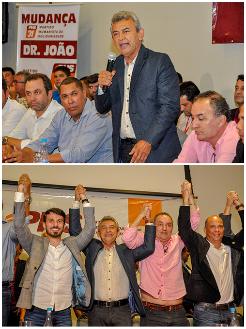 Dr João inicia costuras políticas após assumir presidência estadual do PHS Divulgação Ronaldo Bapt