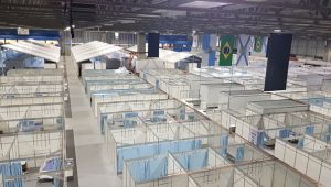Prefeitura do Rio conclui obra do hospital de campanha do Riocentro 1 Visão geral do hospital Divulgação Rio