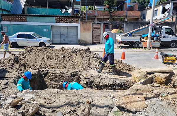 Foto: Banco de Imagens Águas do Rio instala bomba para melhorar fornecimento de água em pontos altos de São João de Meriti