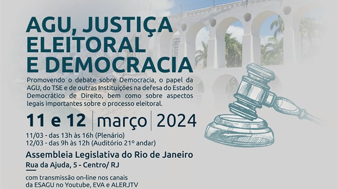 Alerj debate direito eleitoral em parceria com a Advocacia-Geral da União