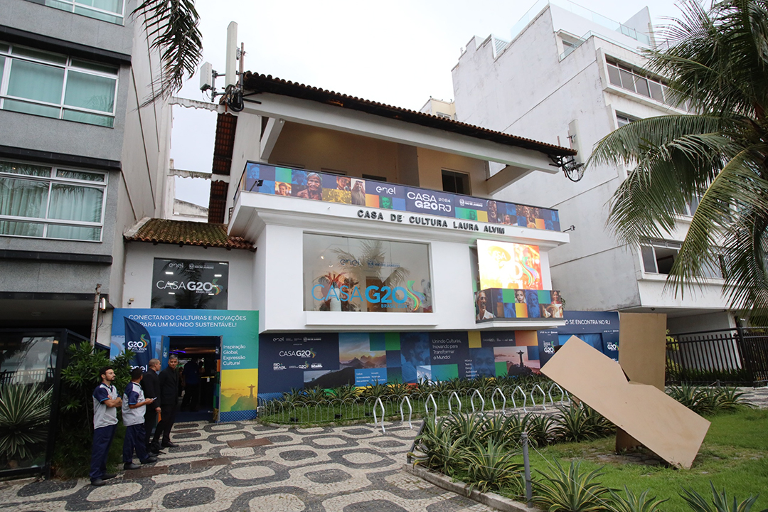 Foto: Banco de Imagens Governador Cláudio Castro abre a Casa G20, em Ipanema
