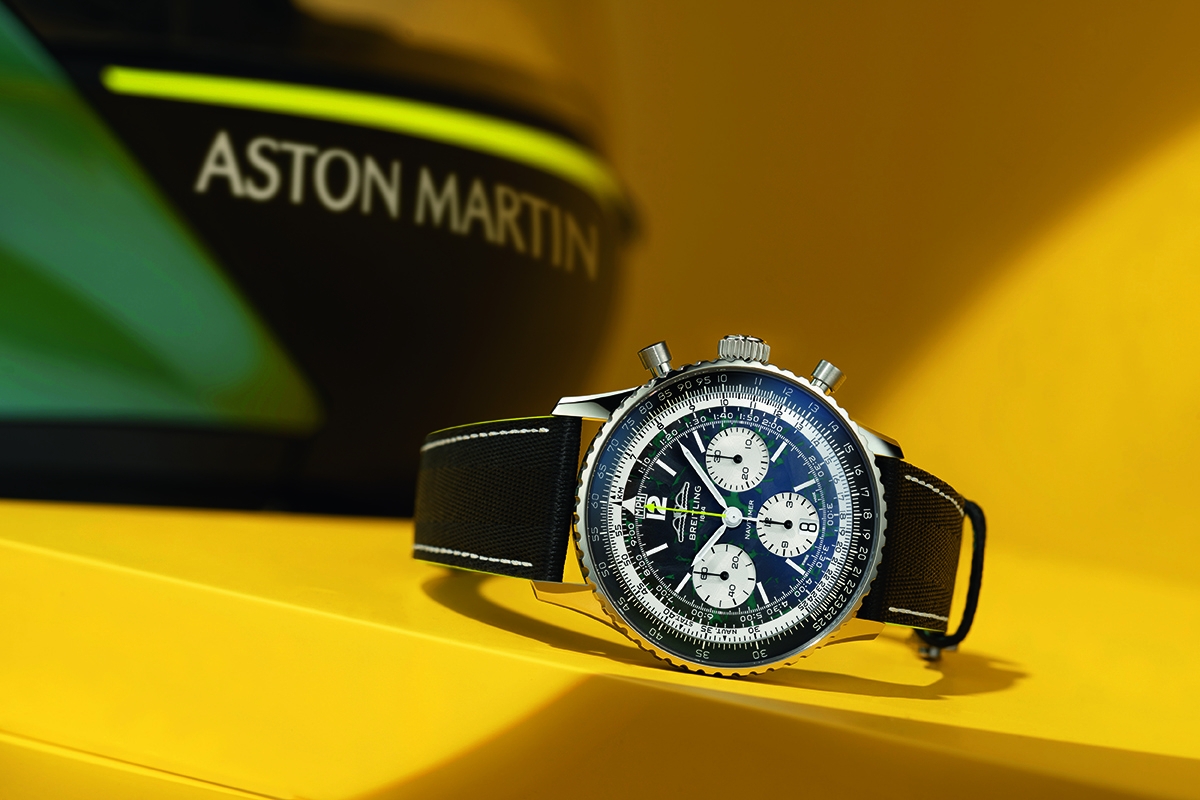 Foto: Breiting/Divulgação Aston Martin e Breitling: um encontro de luxo e tradição em São Paulo