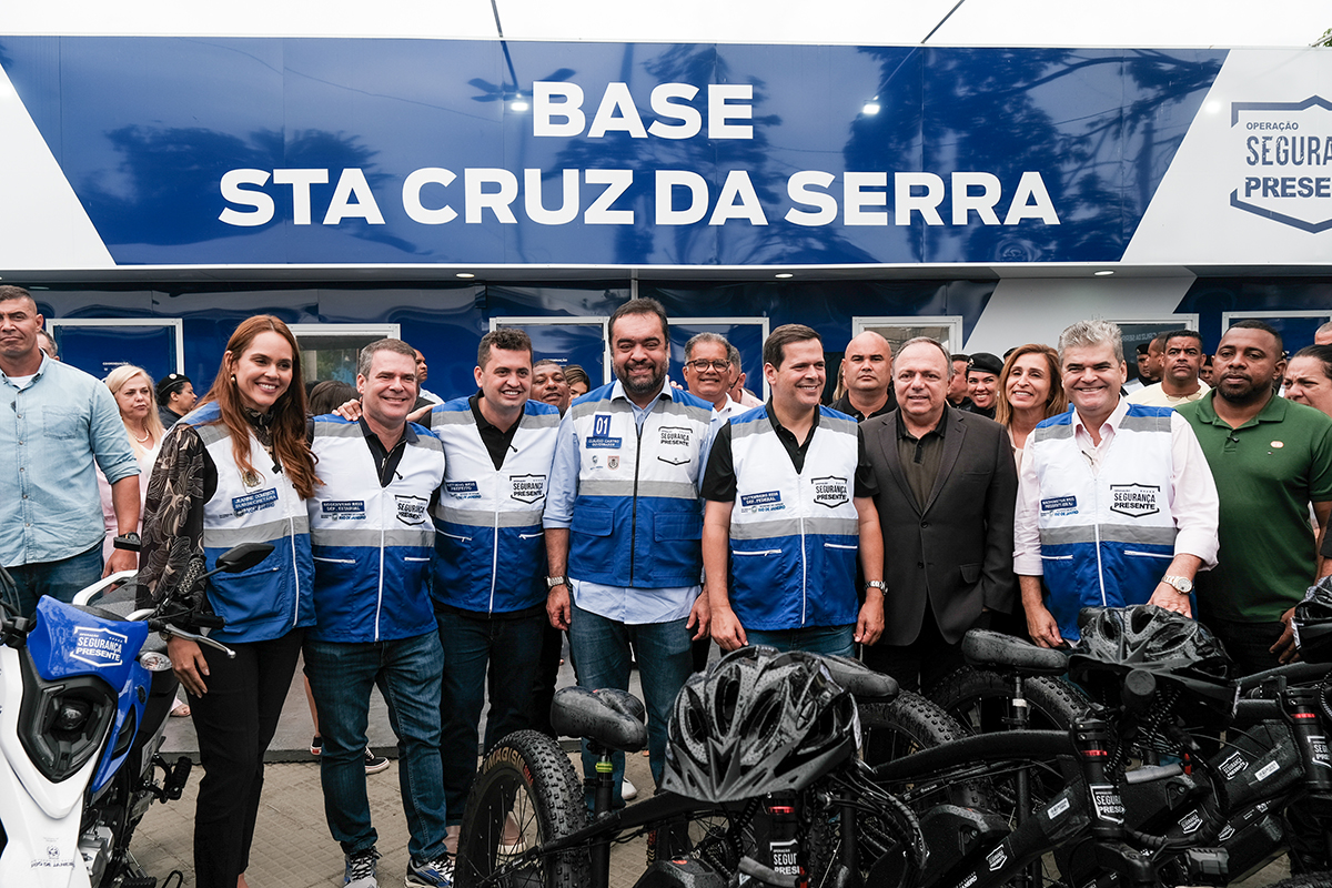 Foto: Divulgação/GOVRJ Cláudio Castro inaugura, em Duque de Caxias, a 59° base do Segurança Presente